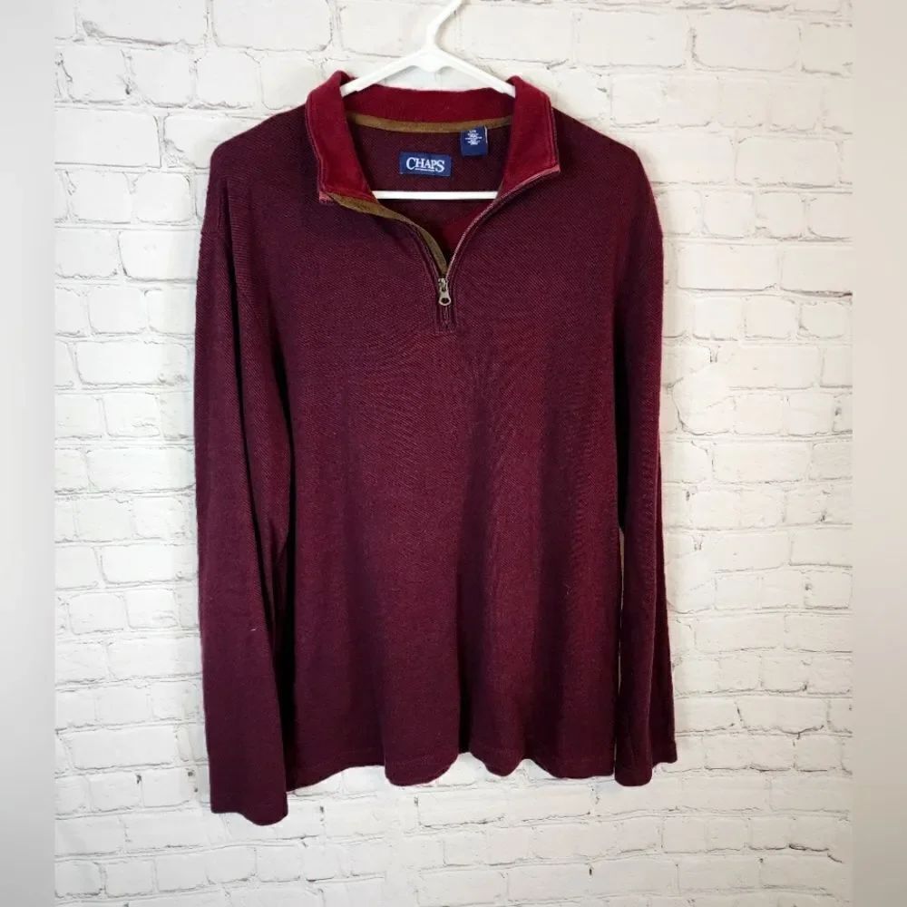 Men's Chaps zip up Fleece, size large